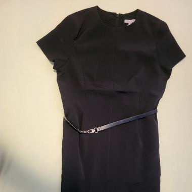 Mittellanges Kleid schwarz