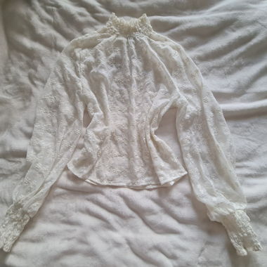 Camicia di pizzo Mango, bianco crema S