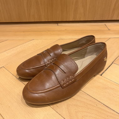 Mocassini marroni in pelle