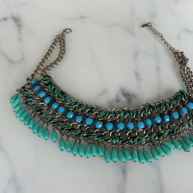Collier turquoise statement