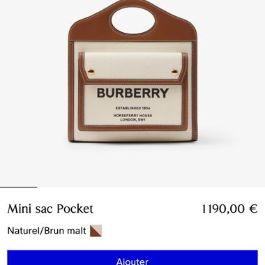 Burberry Mini‑Tasche «Pocket»
