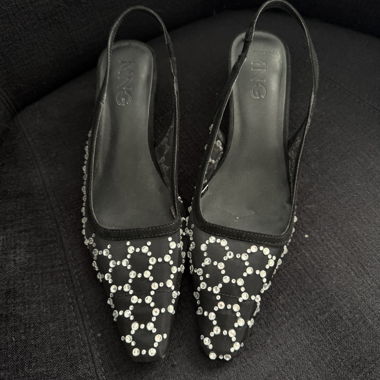 Mango slingback kitten heels size 39