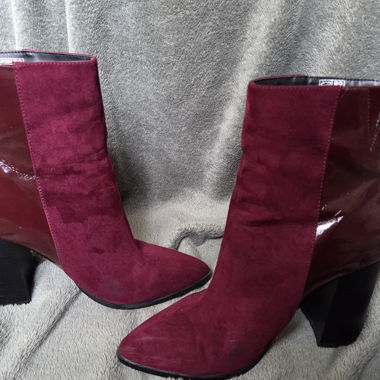 Bottines bordeaux