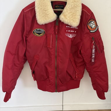 Giacca bomber Alpha Industries rossa