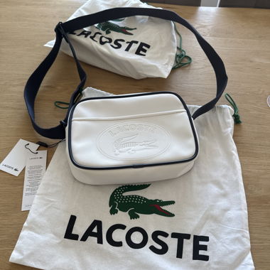 Sac bandoulière Lacoste blanc