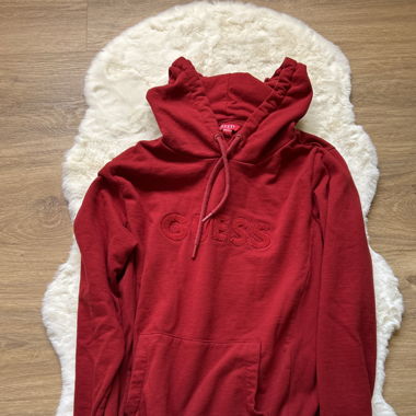 Roter GUESS Pullover mit Kapuze