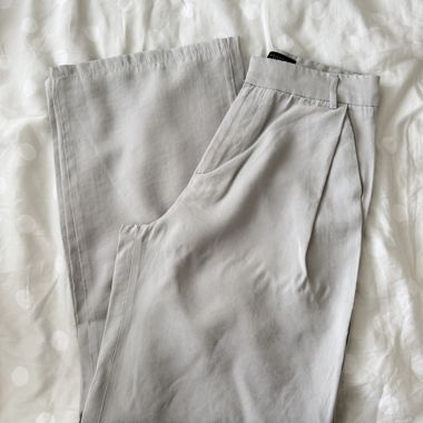Pantalon en tissu gris