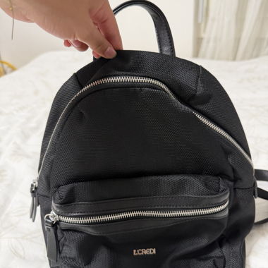 L.CREDI Black Backpack