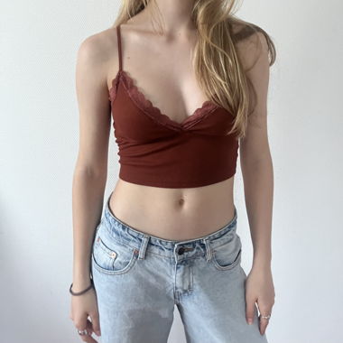 copper crop top
