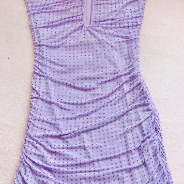 Robe avec cristaux brillants - Bershka