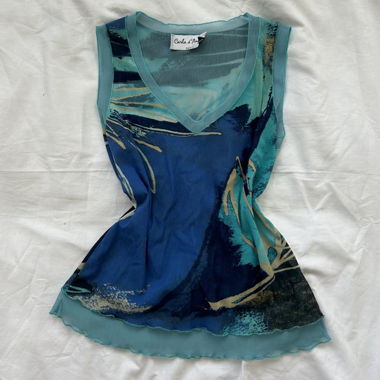 Vintage summer top size S made in France 