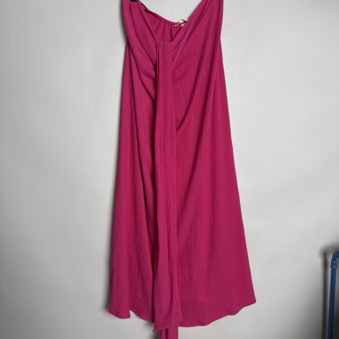 Jupe mi-longue rose