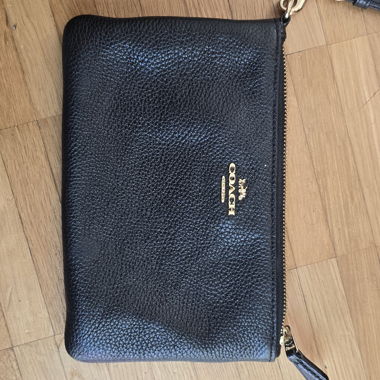 Coach Schwarze Wristlet-Clutch