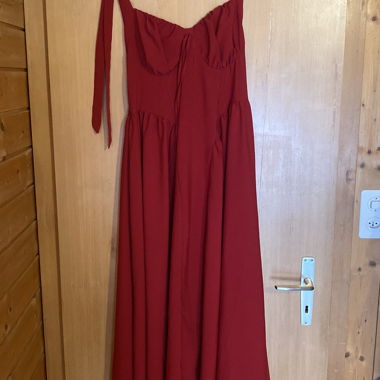 Red summer dress