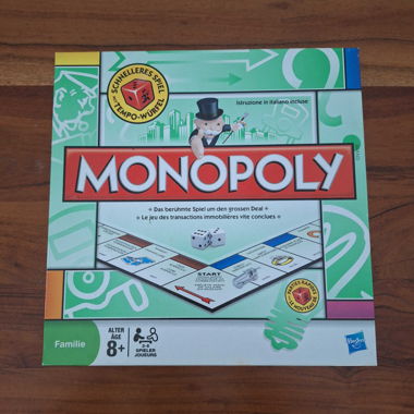 Jeu de société Monopoly (Édition familiale suisse sur plateau)