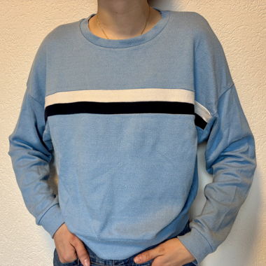 Pull léger bleu ciel, pull & bear