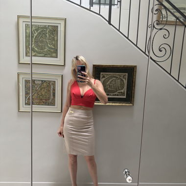 Rock mit hoher Taille