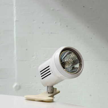 Retro Klemmleuchte von HALO in Weiss 