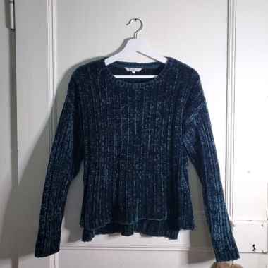 Pull en tricot vert