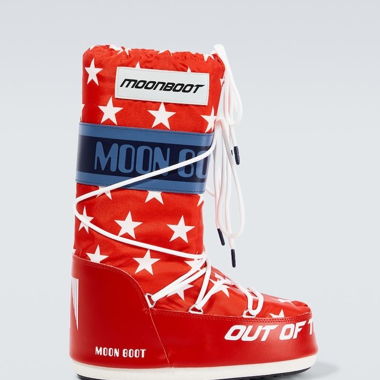 Moonboots Retrobiker mit Etikette