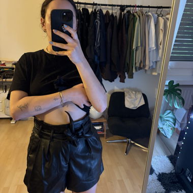 Zara fake leather pants 
