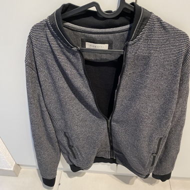 Veste zippée Bugatti gris chiné