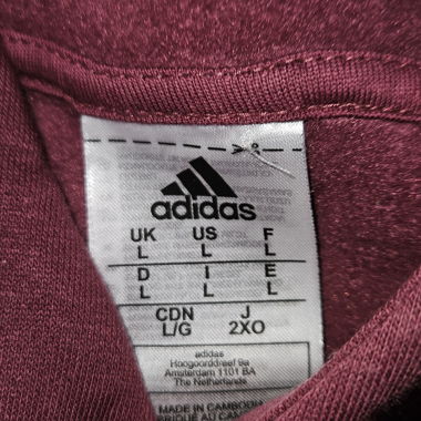 Hoodie Adidas bordeaux L