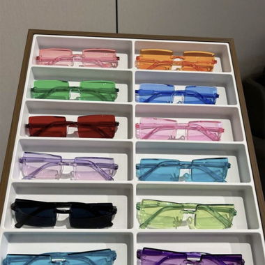 Set bunte Schild-Sonnenbrillen