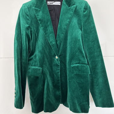 Blazer in velluto verde