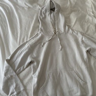Sweat à capuche blanc