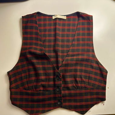 Gilet a quadri Pull&Bear