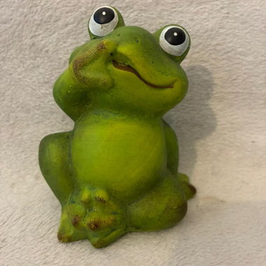 Figurine décorative de grenouille