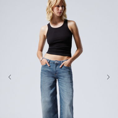 Weekday ample low loose jeans