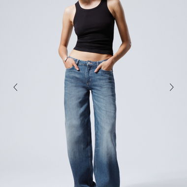 Weekday ample low loose jeans