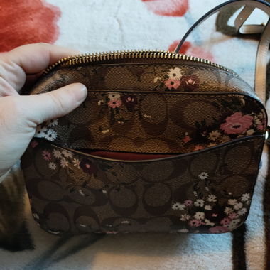Borsa a Tracolla Coach Signature Stampa Floreale