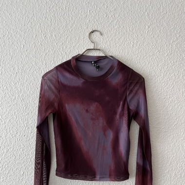 Haut mesh Bordeaux/violet - motel rocks 