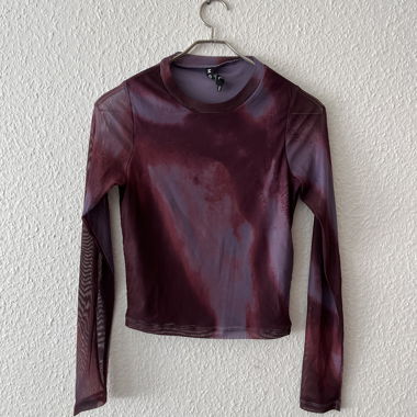 Haut mesh Bordeaux/violet - motel rocks 