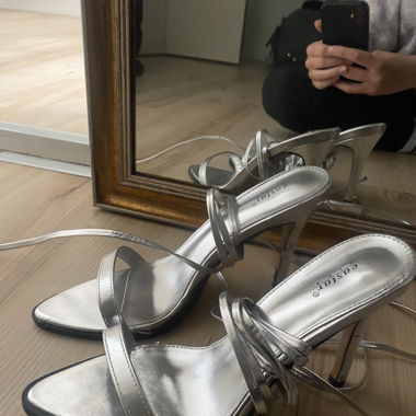 Silver heels