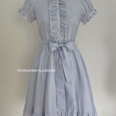 Japanischer Baumwoll-gestreifter Babydoll Grösse S
