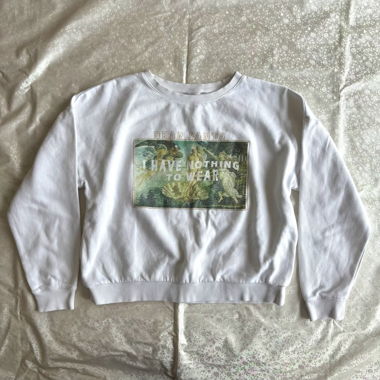 “Akilles” graphic print long sleeve sweatshirt