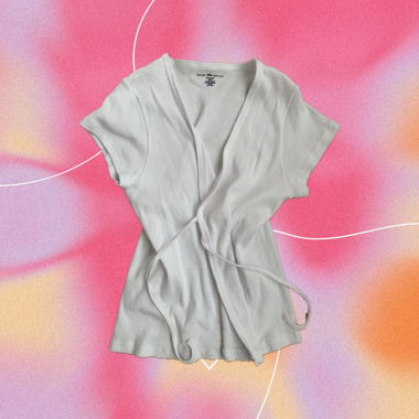 brandy melville wrap top 