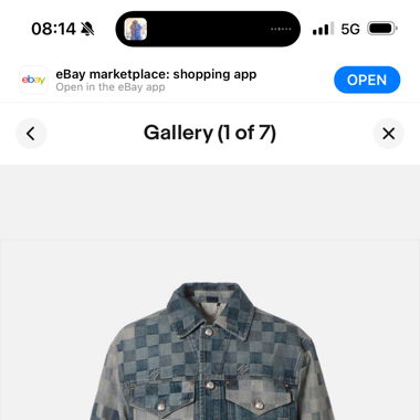 Louis Vuitton Damier denim jacket 