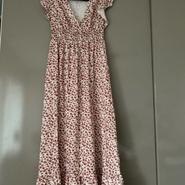 Abito lungo SHEIN con motivo a rose, Gr. M EU 38