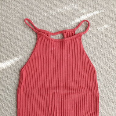 Strick crop top