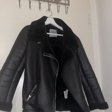 Lederjacke mit Fütterung