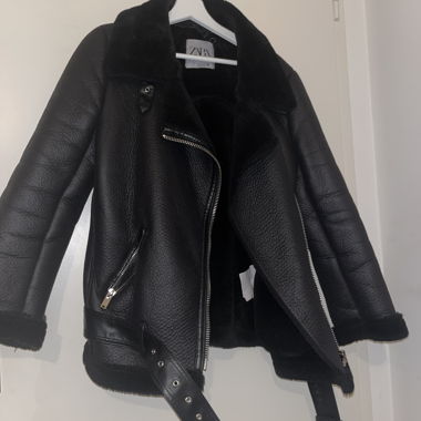Lederjacke mit Fütterung