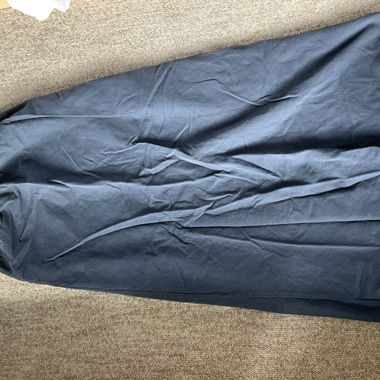 midi blue skirt