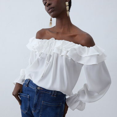 Off-Shoulder Bluse