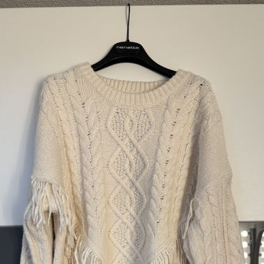weisser Strickpullover gr. L