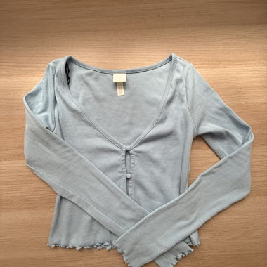 Blue crop top 